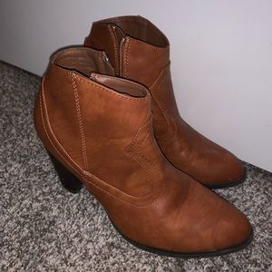 Brown booties